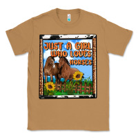 Toasted Coconut western just a girl who loves horses Classic Tee - OliviaCreatesArt