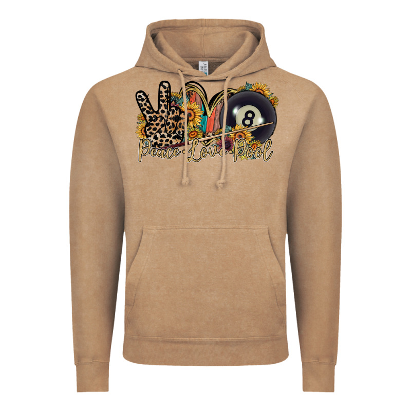 Peace Love Pool Vintage Hoodie by RacoonDesign | Teevron