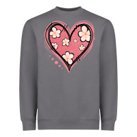 Storm floral pink glitter heart Heavyweight Sweatshirt - Jasminsmagicworld