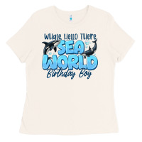 Bone Whale Hello There Sea World Birthday Boy Ladies Tee - CowhideDigitalArt