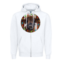 White Western Christmas Calf Zipper Hoodie - RanaPortraitStore
