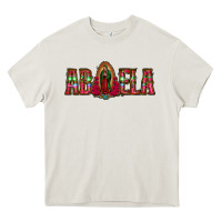 Cream abuela floral aztec leopard Heavy Core Tee - Jasminsmagicworld