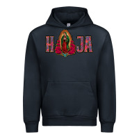 Navy Hija Lady Of Guadalupe Urban Hoodie - Jasminsmagicworld