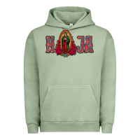 Pigment Oil Green Hija Lady Of Guadalupe Urban Hoodie - Jasminsmagicworld