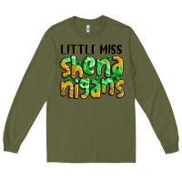 Army Green little miss shenanigans St. Patrick's Long Sleeve Tee - LillyAllenDesigns