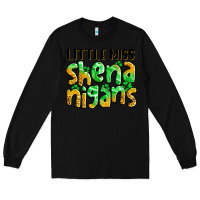 Black little miss shenanigans St. Patrick's Long Sleeve Tee - LillyAllenDesigns