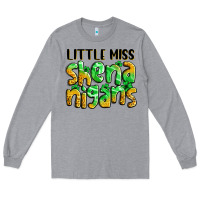 Heather Grey little miss shenanigans St. Patrick's Long Sleeve Tee - LillyAllenDesigns
