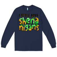 Navy little miss shenanigans St. Patrick's Long Sleeve Tee - LillyAllenDesigns