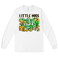 White little miss shenanigans St. Patrick's Long Sleeve Tee - LillyAllenDesigns