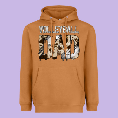 No Background Volleyball Dad Heavyweight Hoodie Designed By Jasminsmagicworld