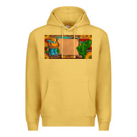 Antique Gold custom cowboy boots aztec sunflowers leopard license plate Premium Hoodie - Artiststas
