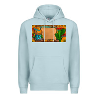 Blue Mist custom cowboy boots aztec sunflowers leopard license plate Premium Hoodie - Artiststas
