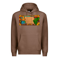 Chestnut custom cowboy boots aztec sunflowers leopard license plate Premium Hoodie - Artiststas