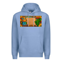 Colony Blue custom cowboy boots aztec sunflowers leopard license plate Premium Hoodie - Artiststas