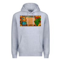 Heather Grey custom cowboy boots aztec sunflowers leopard license plate Premium Hoodie - Artiststas