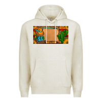 Oatmeal Heather custom cowboy boots aztec sunflowers leopard license plate Premium Hoodie - Artiststas