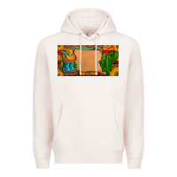 Pale Pink custom cowboy boots aztec sunflowers leopard license plate Premium Hoodie - Artiststas