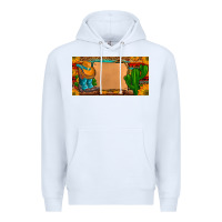White custom cowboy boots aztec sunflowers leopard license plate Premium Hoodie - Artiststas