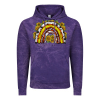 Cloud Purple sunflower sports rainbow Vintage Hoodie - RacoonDesign