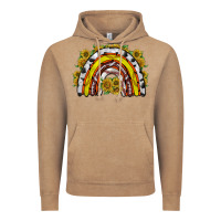 Vintage Coffee sunflower sports rainbow Vintage Hoodie - RacoonDesign