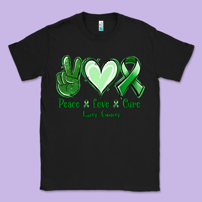 Peace Love Cure Liver Cancer Classic Tee Designed By Jasminsmagicworld