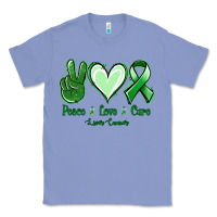 Colony Blue Peace Love Cure Liver Cancer Classic Tee - Jasminsmagicworld