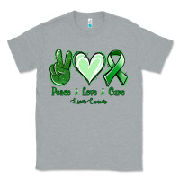 Heather Grey Peace Love Cure Liver Cancer Classic Tee - Jasminsmagicworld