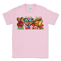 Bubblegum Pink Peace love cinco de mayo Classic Tee - FaDigitalArtStudio