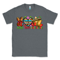 Charcoal Heather Peace love cinco de mayo Classic Tee - FaDigitalArtStudio