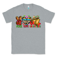 Heather Grey Peace love cinco de mayo Classic Tee - FaDigitalArtStudio