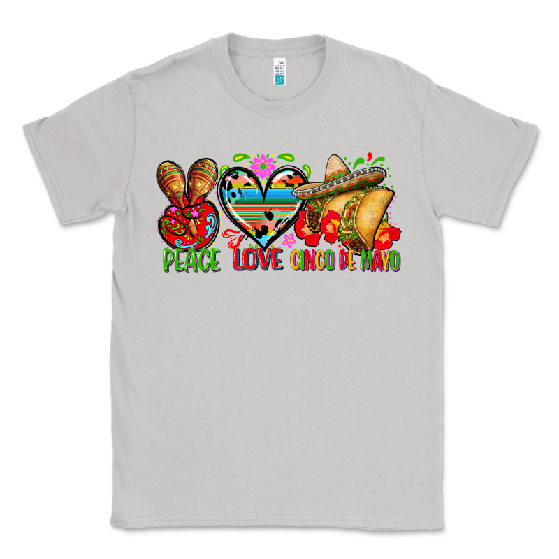 Peace Love Cinco De Mayo Classic Tee by FaDigitalArtStudio | Teevron