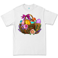 White Easter Eggs Hamper Premium Tee - BundleAndBundleShop