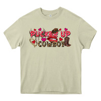 Mossy Pucker Up Cowboy Valentine's Day Heavy Core Tee - FaDigitalArtStudio
