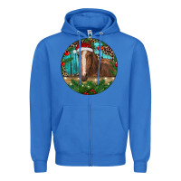 True Royal Brown Horse Christmas Zipper Hoodie - RanaPortraitStore