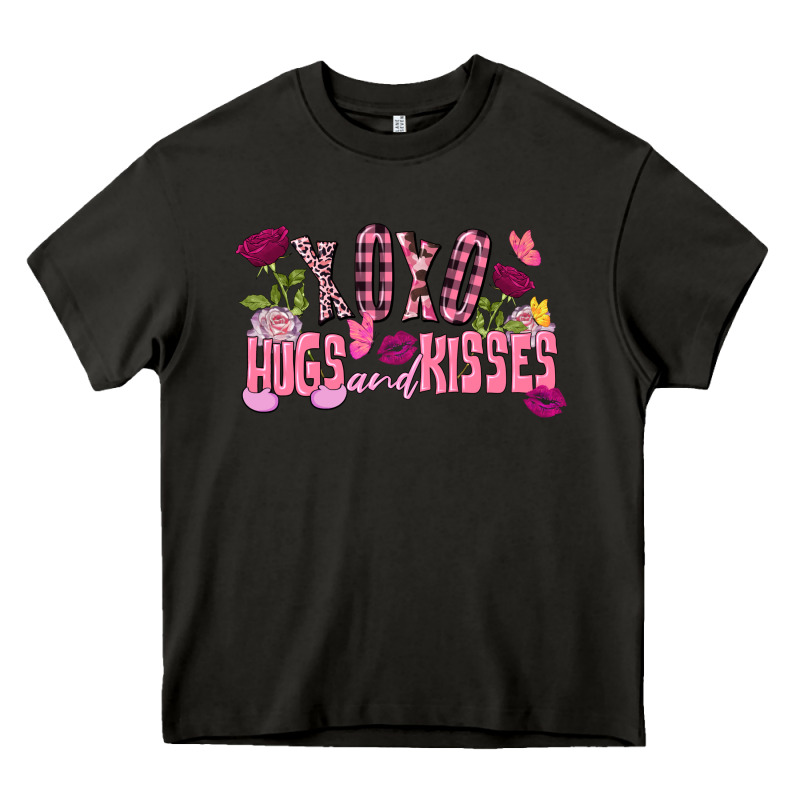 Xoxo Hugs And Kisses Valentine's Day Heavy Core Tee by FaDigitalArtStudio | Teevron
