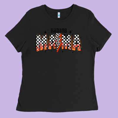 Baddas Mama Ladies Tee Designed By Cowhidedigitalart