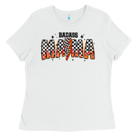 White baddas mama Ladies Tee - CowhideDigitalArt