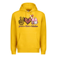 Lemon Peace Love Valentines Gnomes Premium Hoodie - Jasminsmagicworld