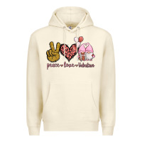 Sandshell Peace Love Valentines Gnomes Premium Hoodie - Jasminsmagicworld