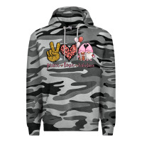 Slate Camo Peace Love Valentines Gnomes Premium Hoodie - Jasminsmagicworld