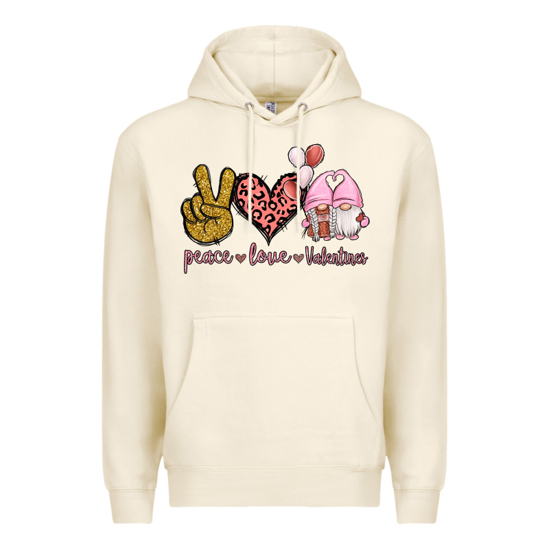 Peace Love Valentines Gnomes Premium Hoodie by Jasminsmagicworld | Teevron