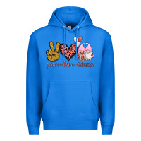 True Royal Peace Love Valentines Gnomes Premium Hoodie - Jasminsmagicworld
