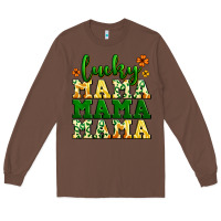 Chestnut lucky mama mama mama  St. Patrick's Long Sleeve Tee - LillyAllenDesigns