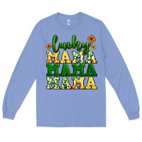Colony Blue lucky mama mama mama  St. Patrick's Long Sleeve Tee - LillyAllenDesigns