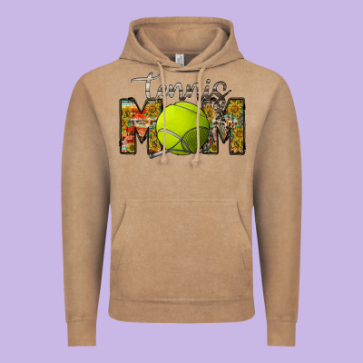 Tennis Mom Vintage Hoodie Designed By Racoondesign