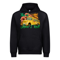 Black This is How I Roll Woman Bus Driver Urban Hoodie - Jasminsmagicworld