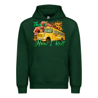 Forest Green This is How I Roll Woman Bus Driver Urban Hoodie - Jasminsmagicworld