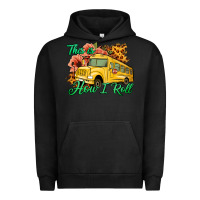 Pigment Black This is How I Roll Woman Bus Driver Urban Hoodie - Jasminsmagicworld