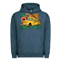 Pigment Midnight Navy This is How I Roll Woman Bus Driver Urban Hoodie - Jasminsmagicworld