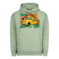Pigment Oil Green This is How I Roll Woman Bus Driver Urban Hoodie - Jasminsmagicworld